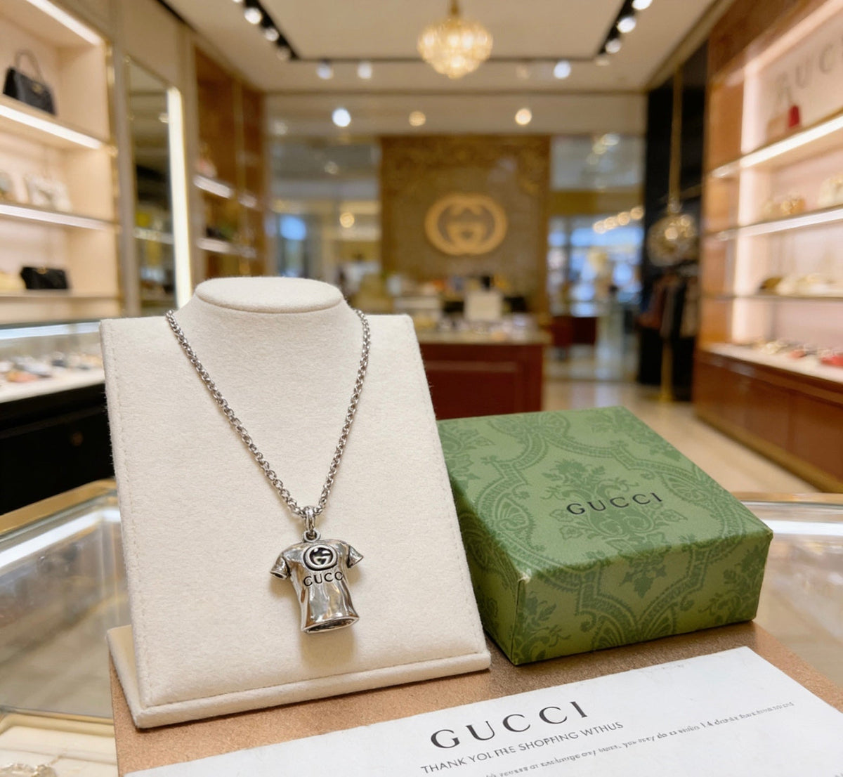 Gucci Anger Forest Chain Distressed Vintage Silver-Tone Necklace – Style 28 - image 7
