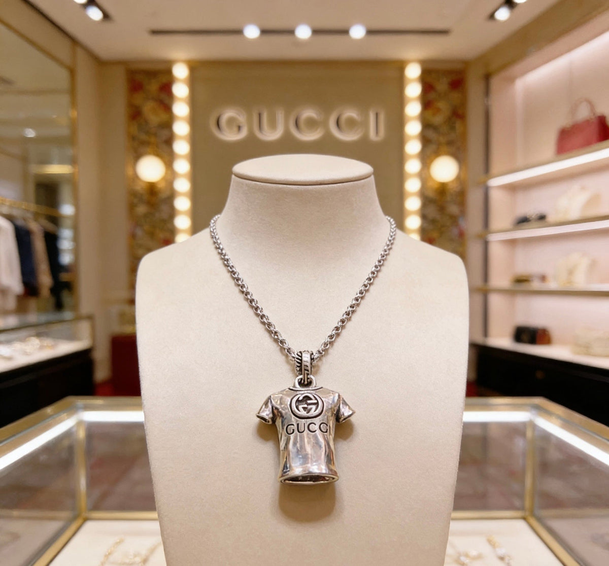 Gucci Anger Forest Chain Distressed Vintage Silver-Tone Necklace – Style 28 - image 2
