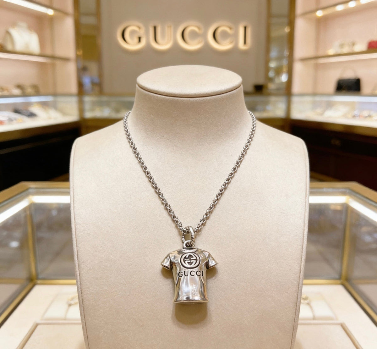 Gucci Anger Forest Chain Distressed Vintage Silver-Tone Necklace – Style 28 - image 4