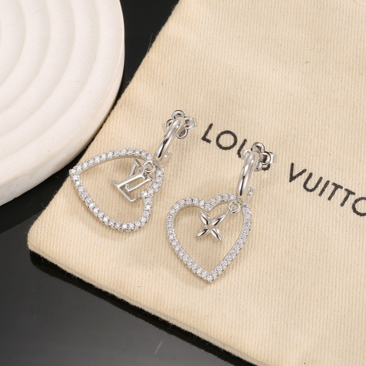 Louis Vuitton Twig Letter Stud Earrings – Style 18 - image 4