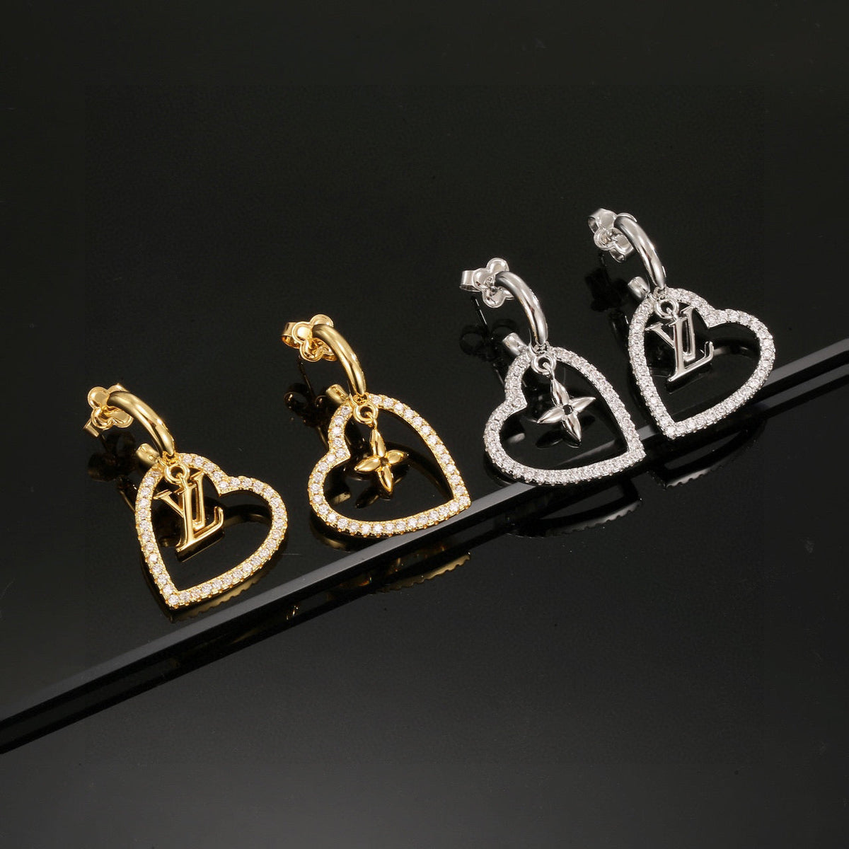 Louis Vuitton Twig Letter Stud Earrings – Style 18 - image 5
