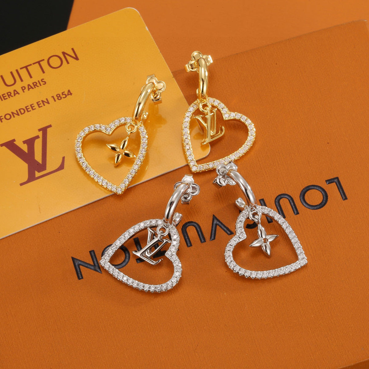 Louis Vuitton Twig Letter Stud Earrings – Style 18 - image 1