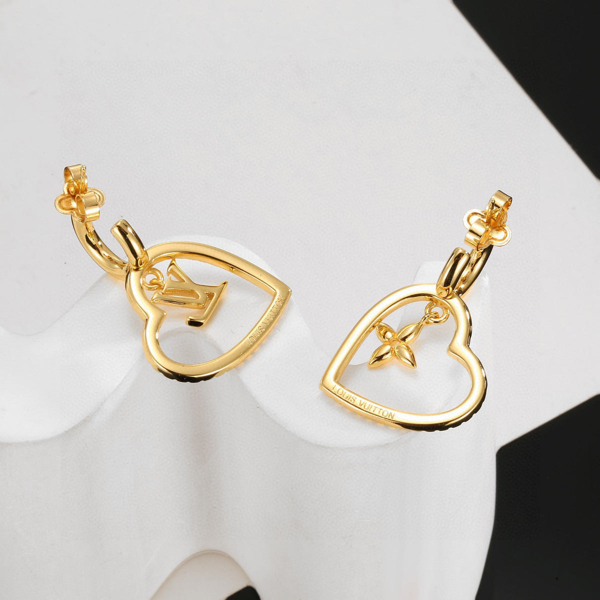 Louis Vuitton Twig Letter Stud Earrings – Style 18 - image 7