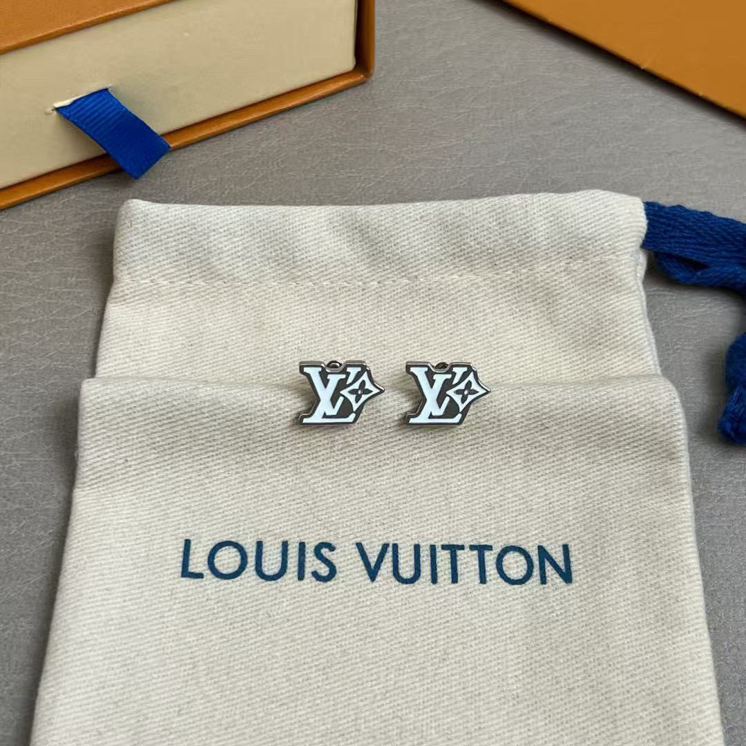 Louis Vuitton Twig Letter Stud Earrings – Style 17 - image 3