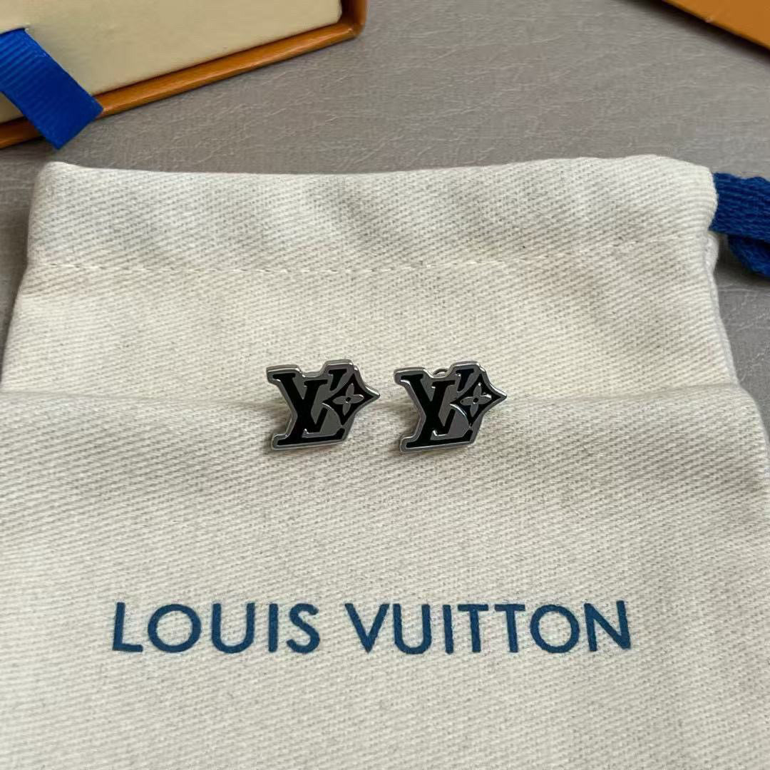 Louis Vuitton Twig Letter Stud Earrings – Style 17 - image 5