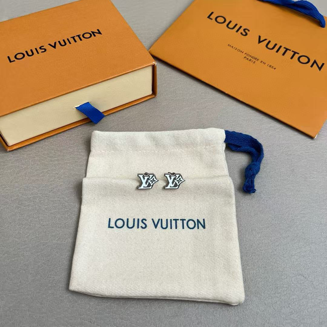 Louis Vuitton Twig Letter Stud Earrings – Style 17 - image 7