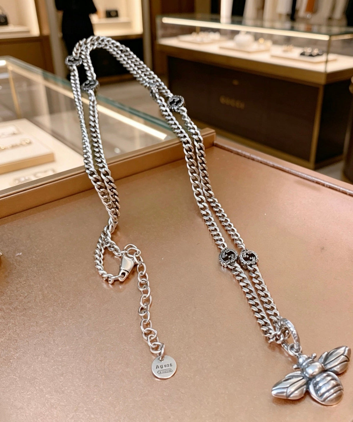Gucci Anger Forest Bee Chain Distressed Necklace – Style 02 - image 6