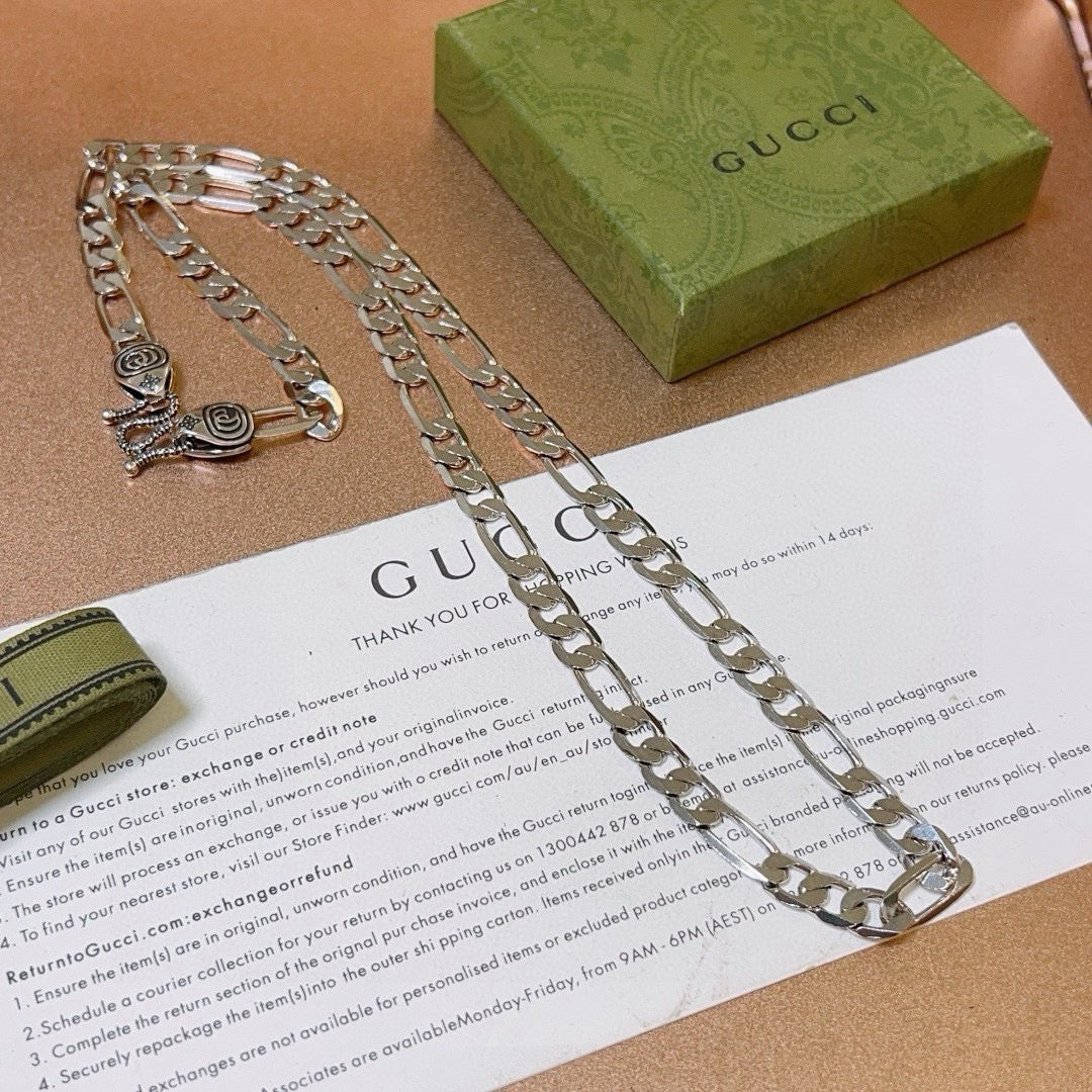 Gucci Anger Forest Chain Distressed Vintage-Inspired Necklace – Style 28 - image 2