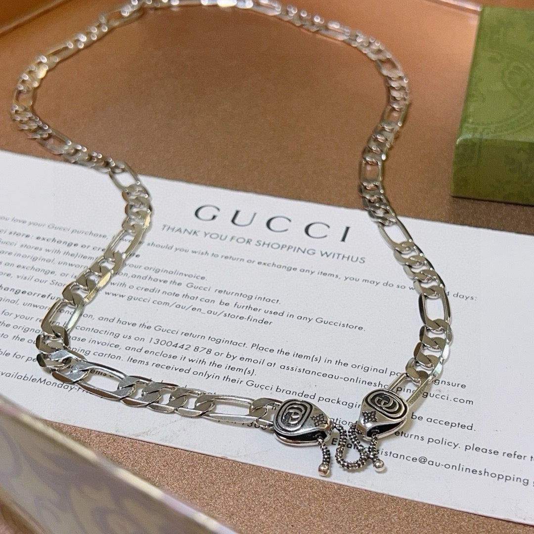Gucci Anger Forest Chain Distressed Vintage-Inspired Necklace – Style 28 - image 8