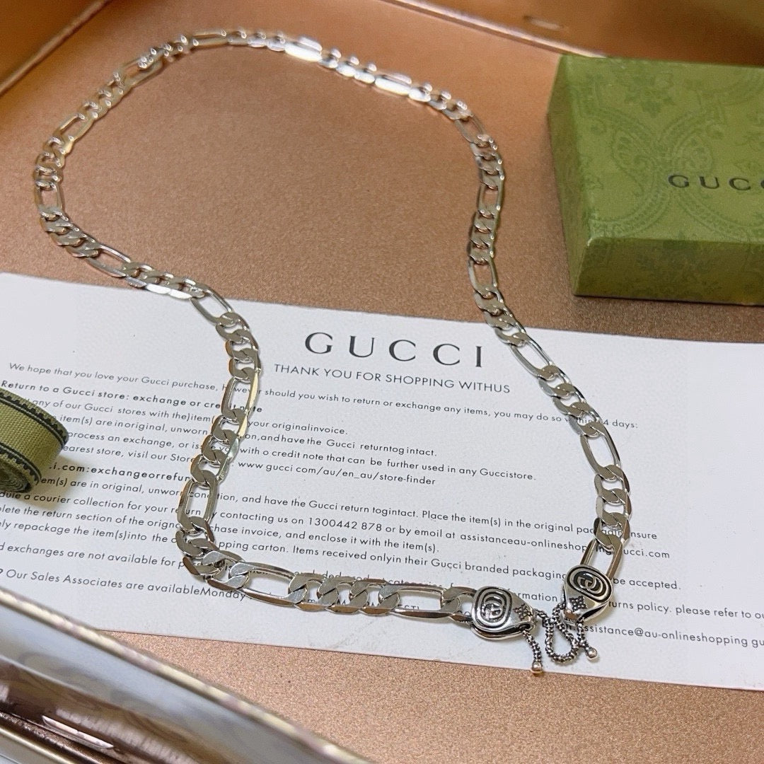 Gucci Anger Forest Chain Distressed Vintage-Inspired Necklace – Style 28 - image 4