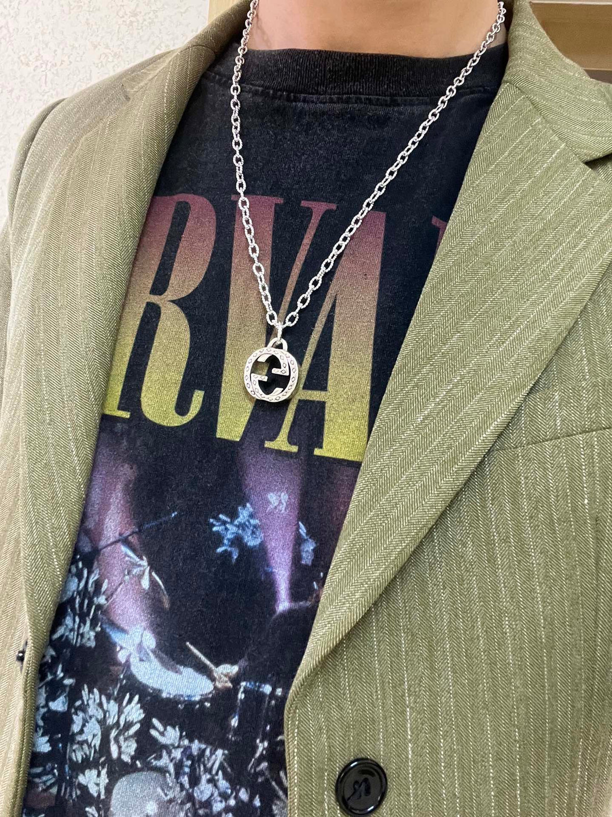 Gucci Anger Forest Chain Distressed Necklace – Style 71 - image 6