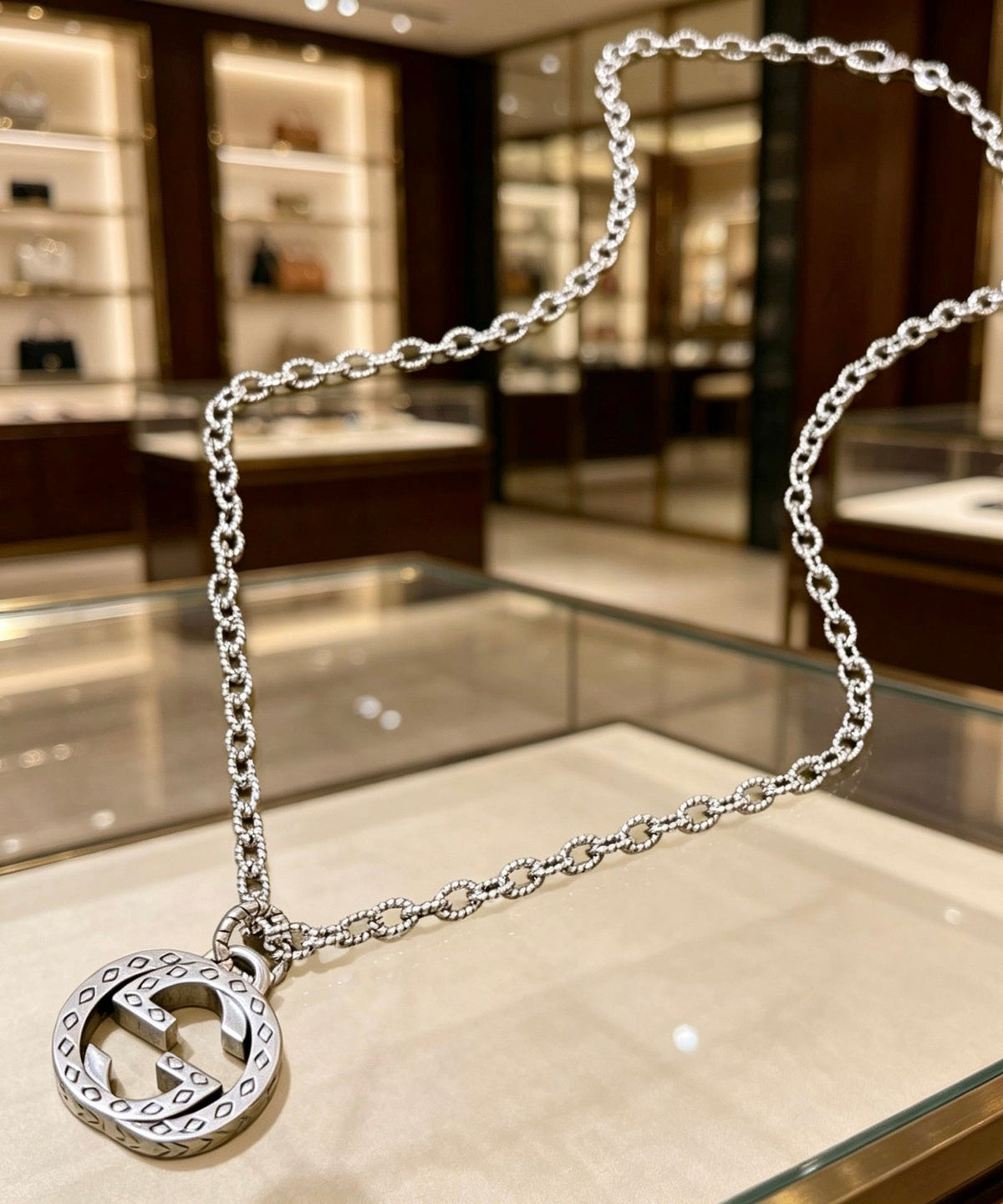 Gucci Anger Forest Chain Distressed Necklace – Style 71 - image 4
