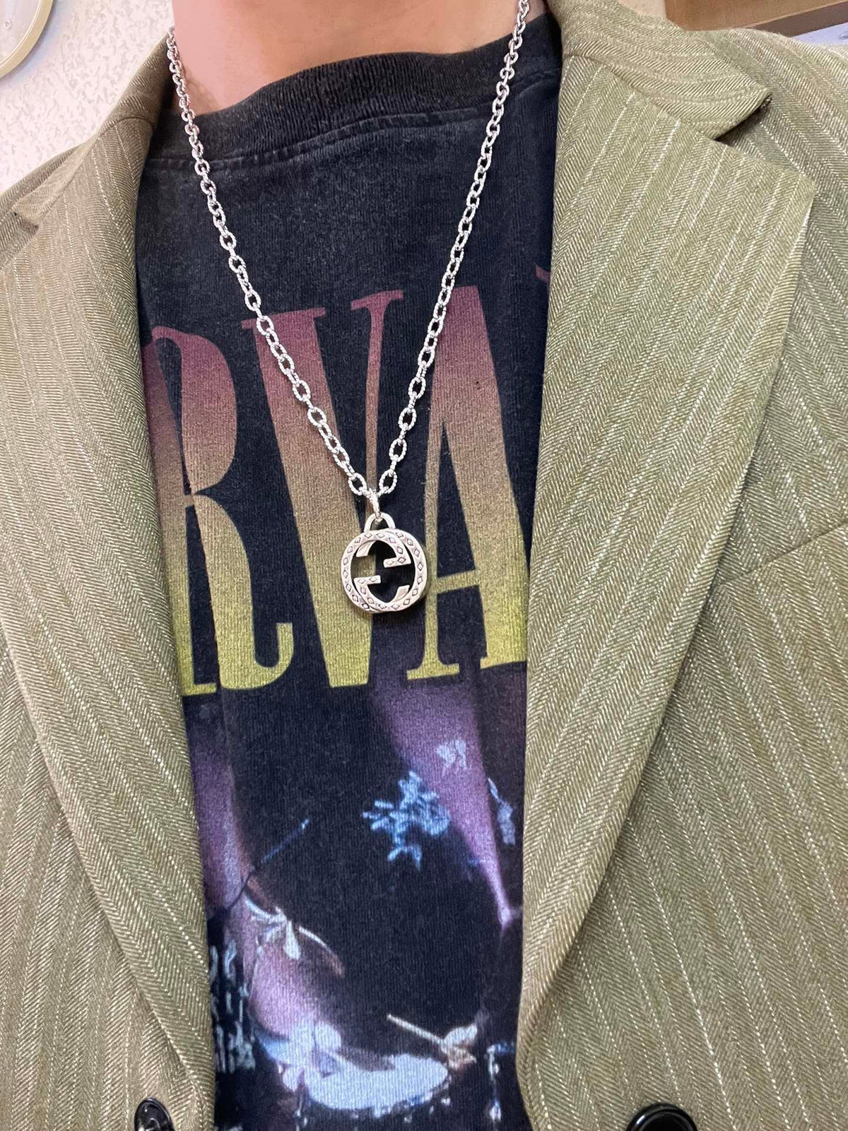 Gucci Anger Forest Chain Distressed Necklace – Style 71 - image 9