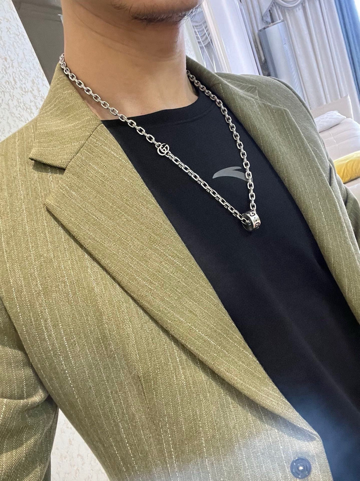 Gucci Anger Forest Chain Distressed Necklace – Style 69 - image 6