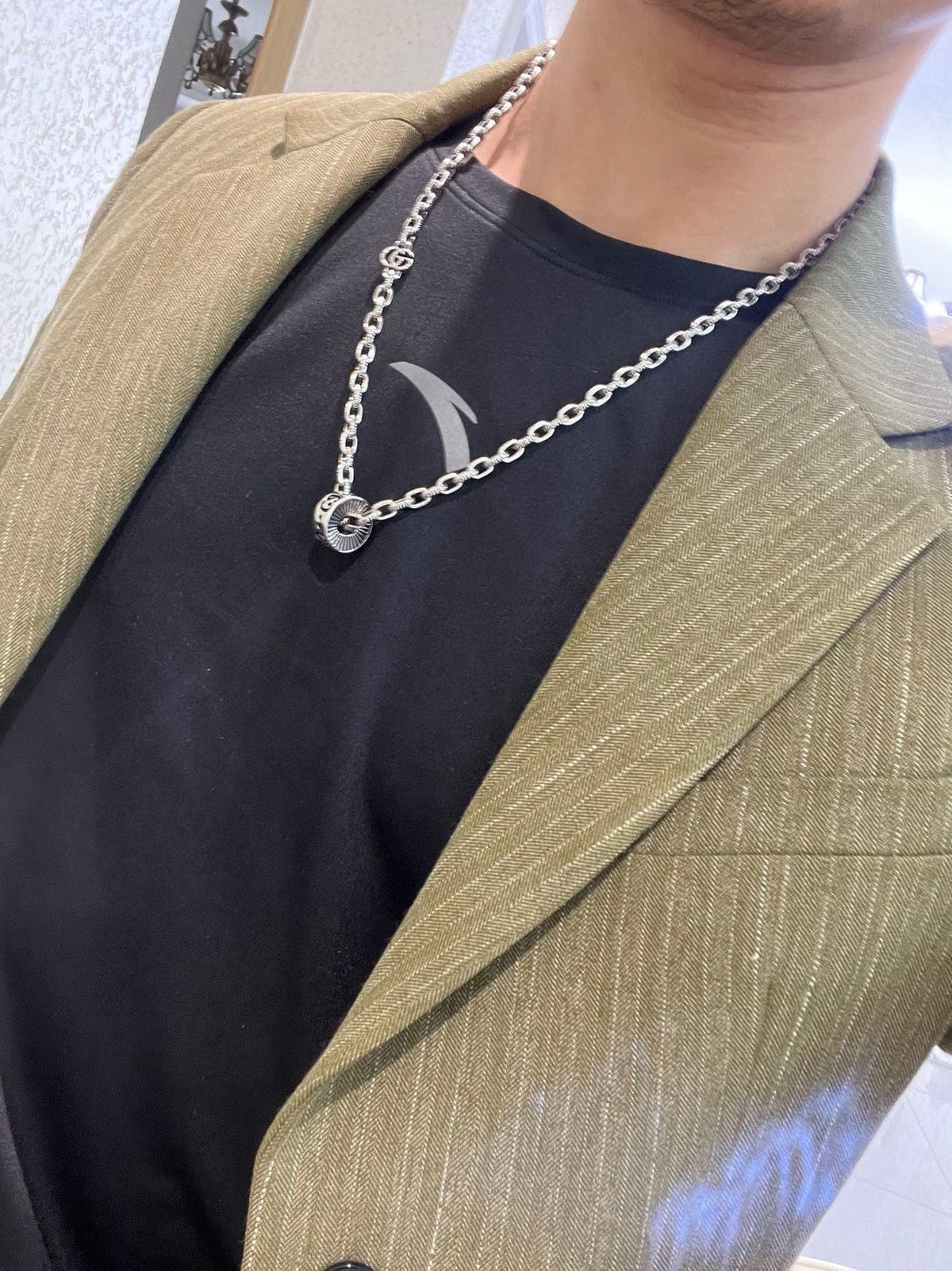 Gucci Anger Forest Chain Distressed Necklace – Style 70 - image 3