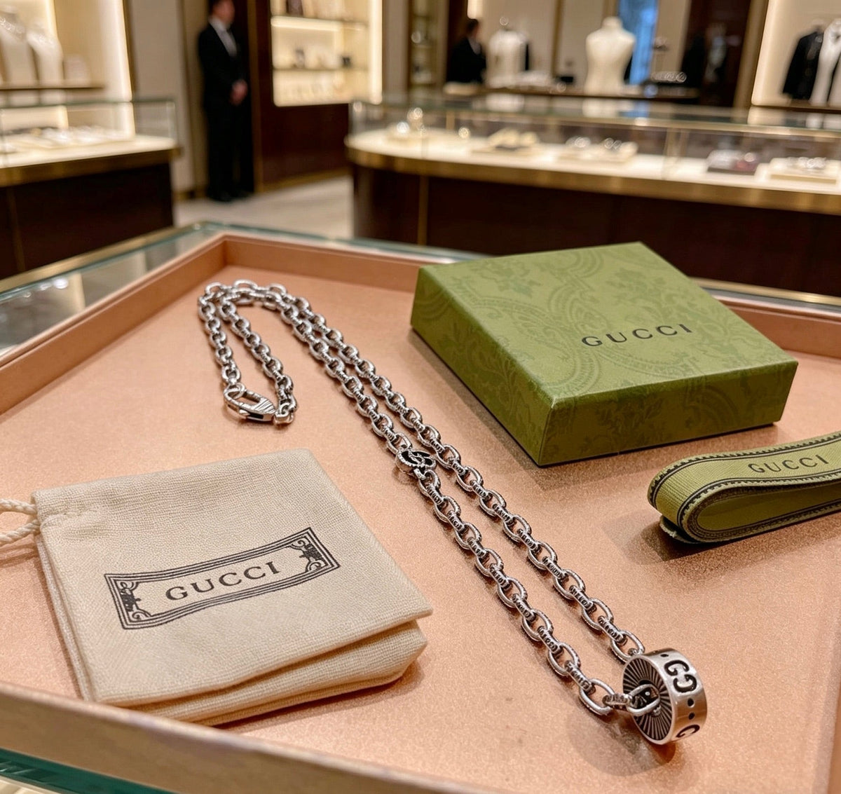 Gucci Anger Forest Chain Distressed Necklace – Style 70 - image 8
