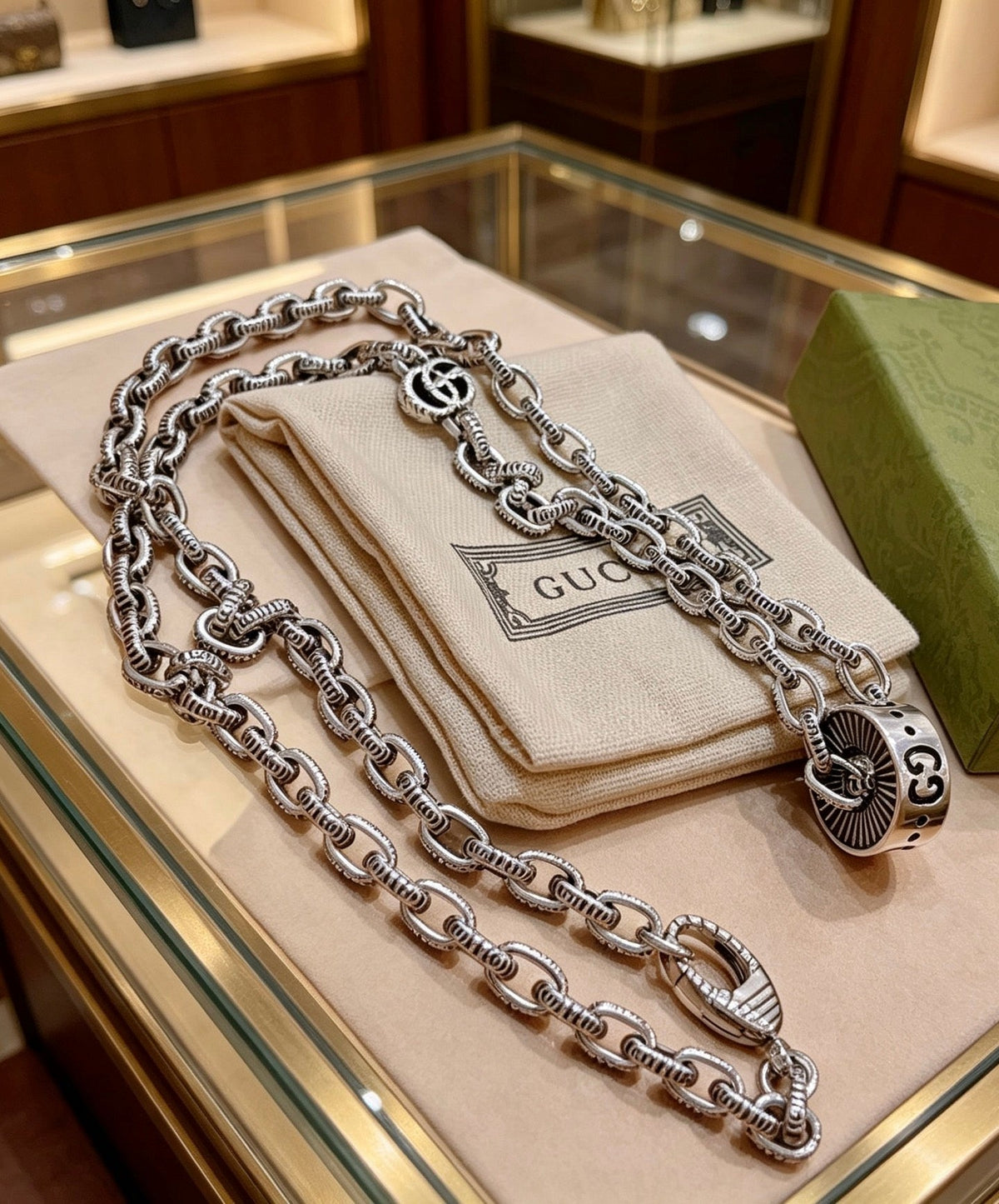 Gucci Anger Forest Chain Distressed Necklace – Style 70 - image 2