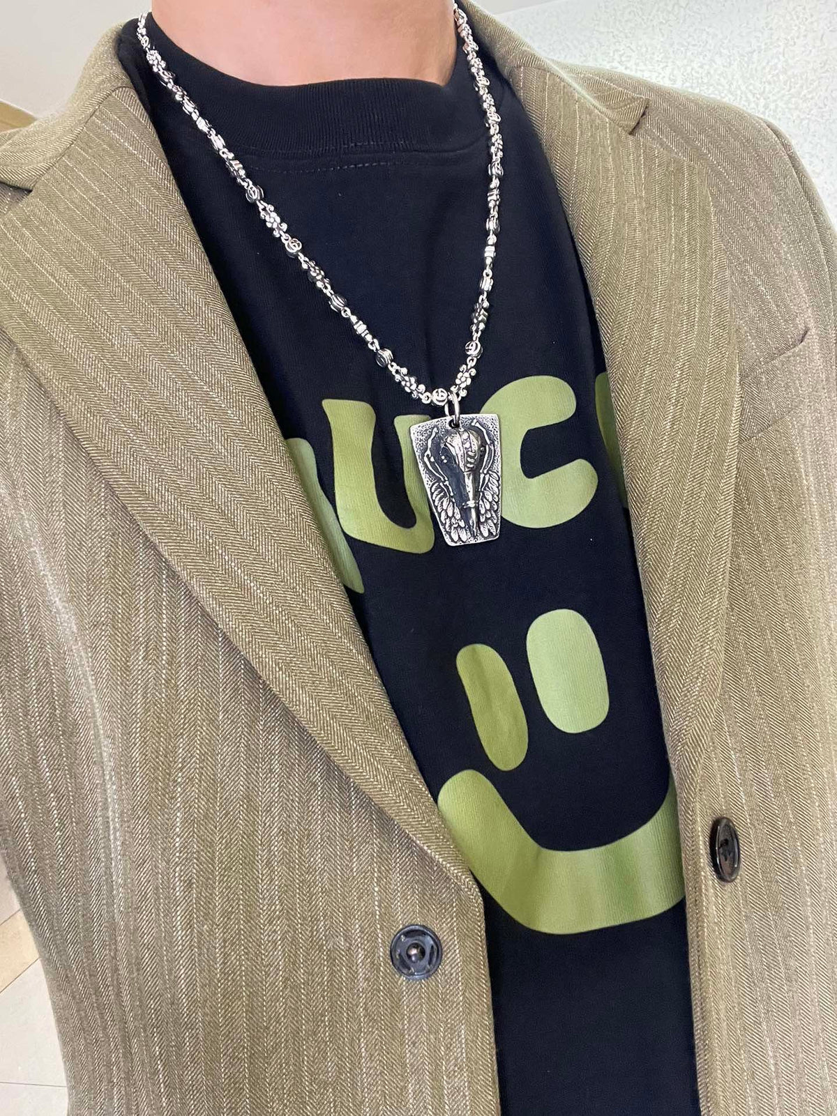 Gucci Anger Forest Chain Distressed Vintage-Inspired Necklace – Style 30 - image 4