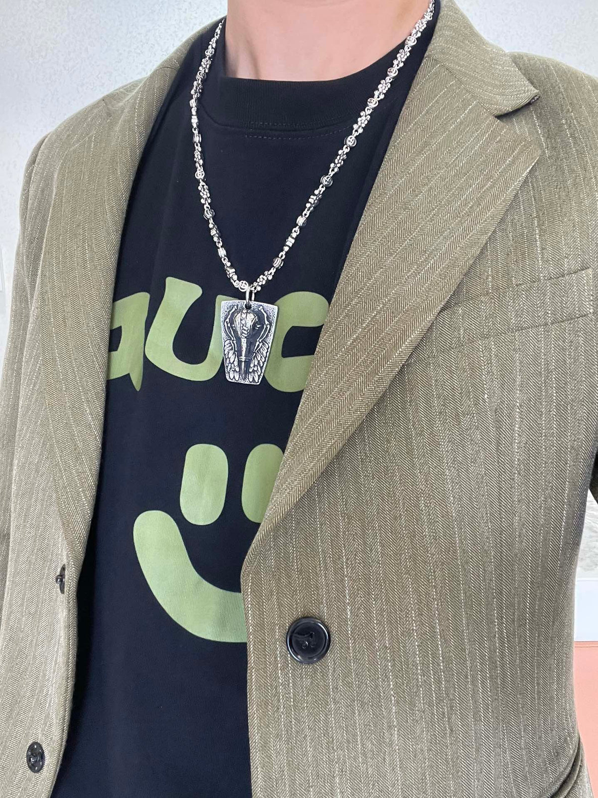 Gucci Anger Forest Chain Distressed Vintage-Inspired Necklace – Style 30 - image 3