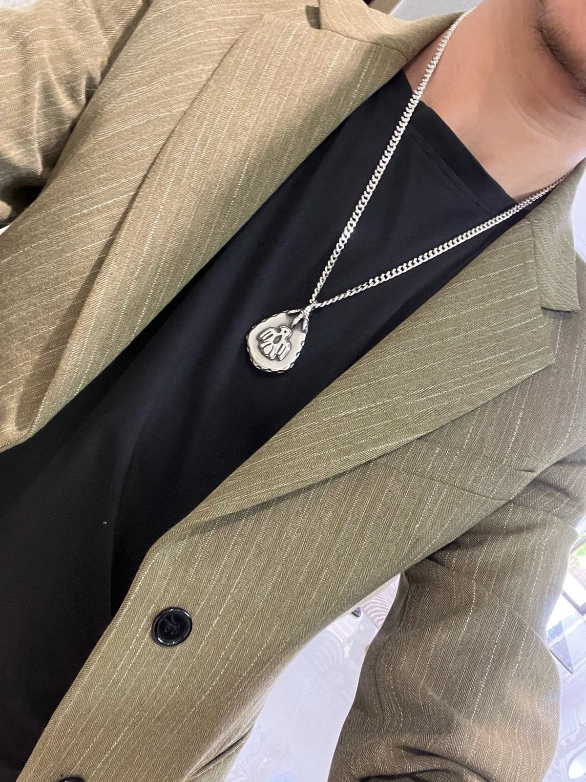 Gucci Anger Forest Chain Distressed Vintage Silver-Tone Necklace – Style 31 - image 6