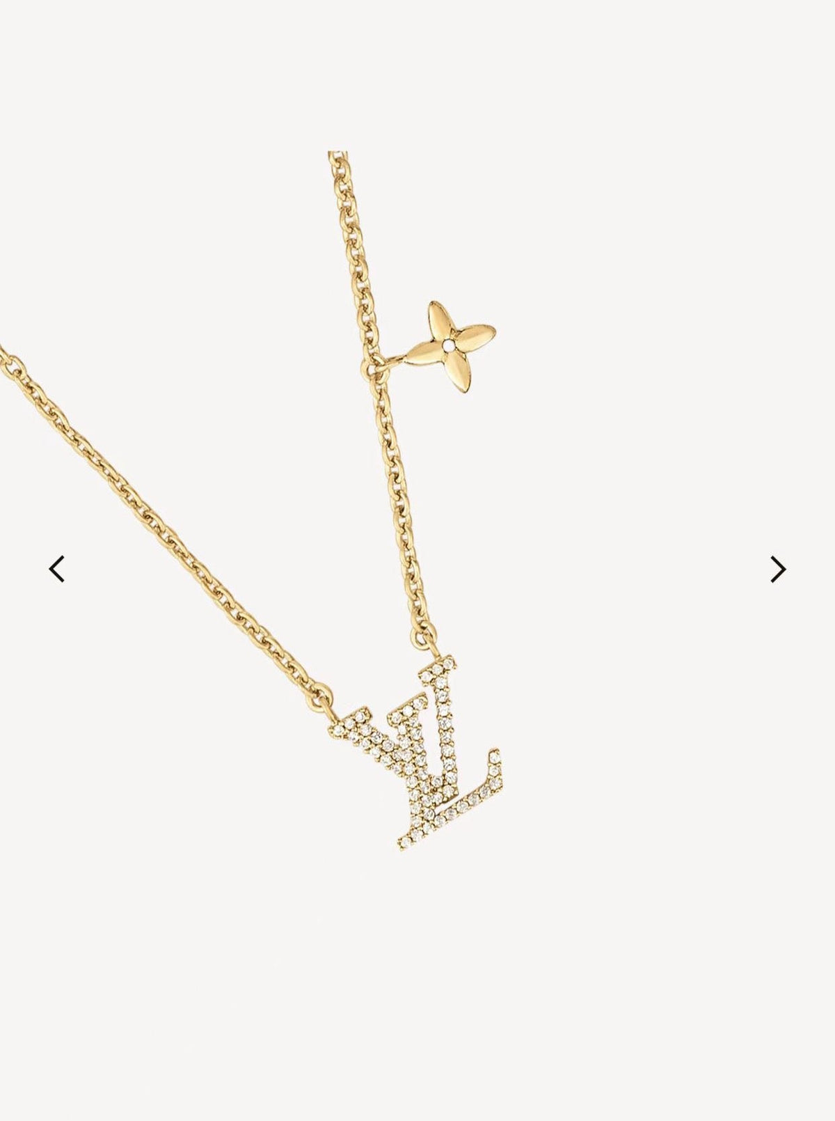 Louis Vuitton Crystal Gold-Tone Necklace – Style 02 - image 2