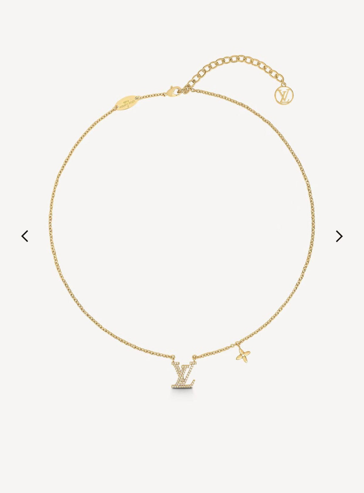 Louis Vuitton Crystal Gold-Tone Necklace – Style 02 - image 1