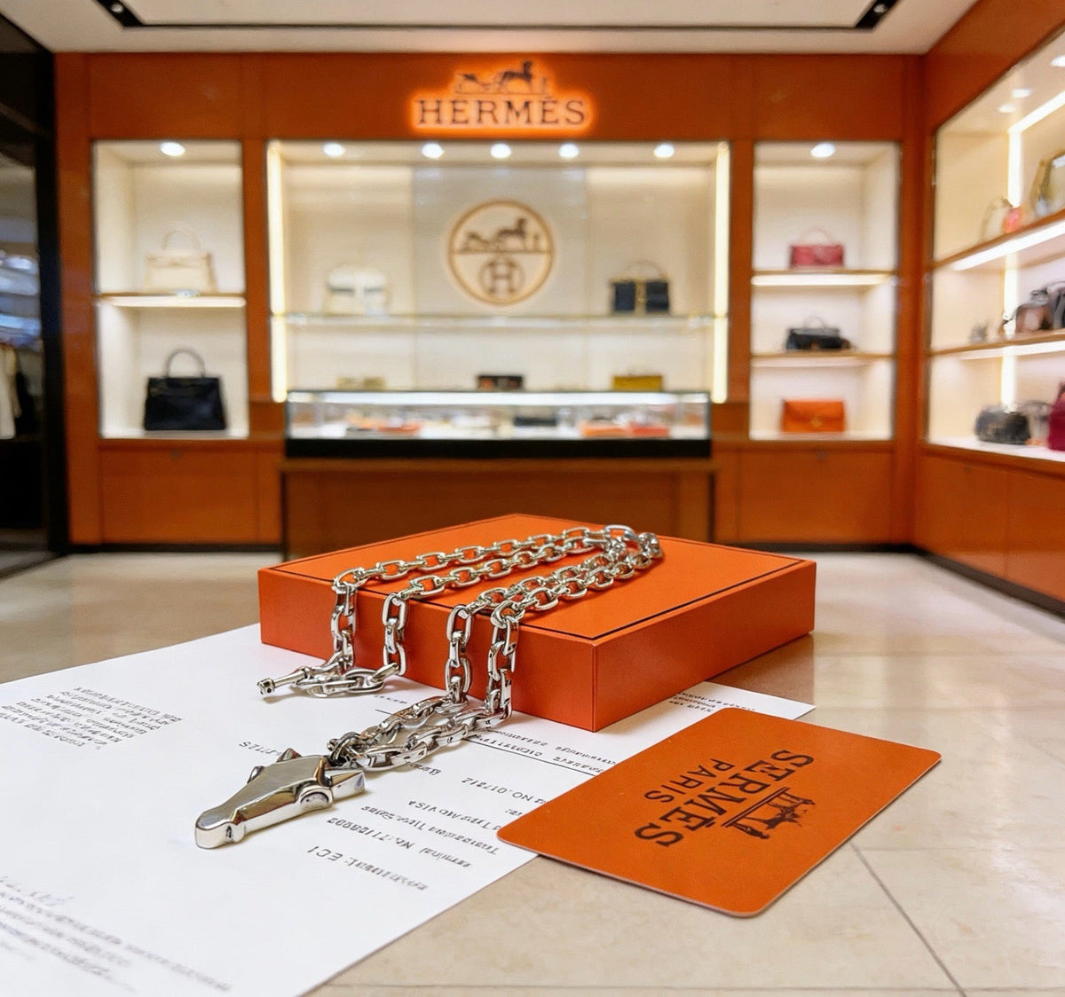Hermès Horse Head Necklace – Style 03 - image 7