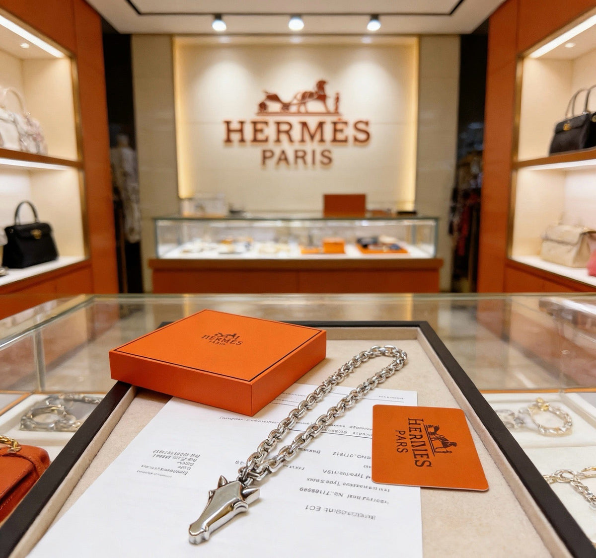 Hermès Horse Head Necklace – Style 03 - image 1