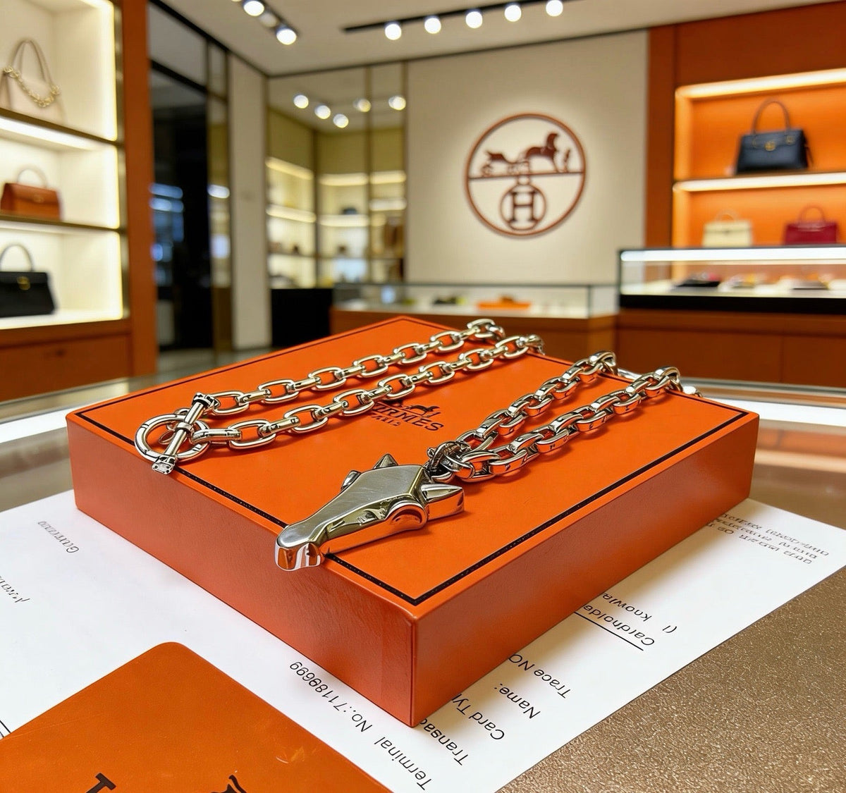 Hermès Horse Head Necklace – Style 03 - image 4