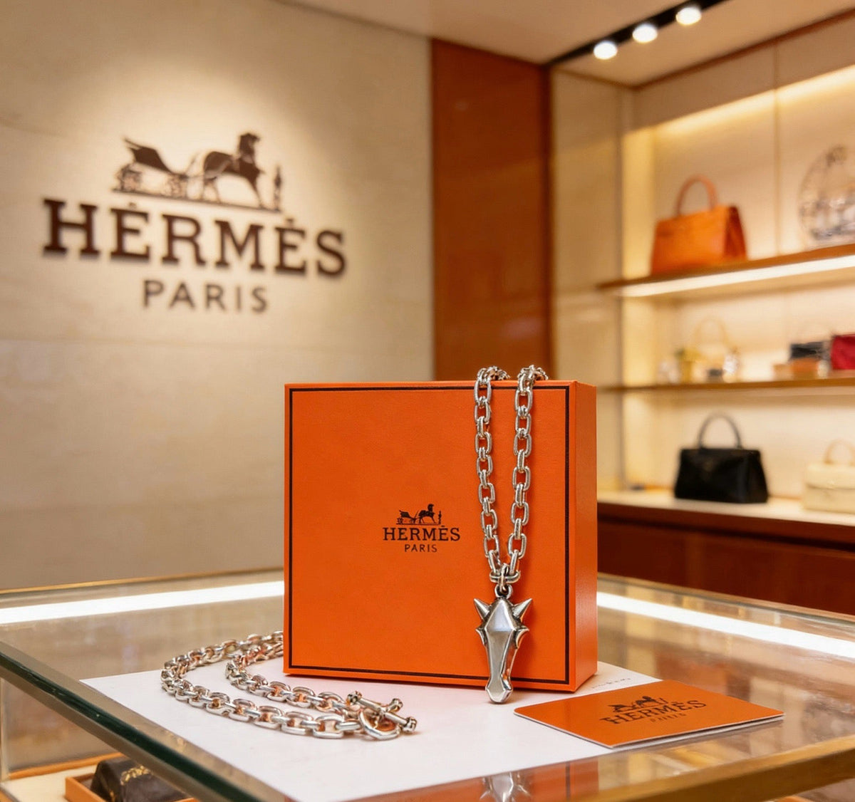 Hermès Horse Head Necklace – Style 03 - image 5
