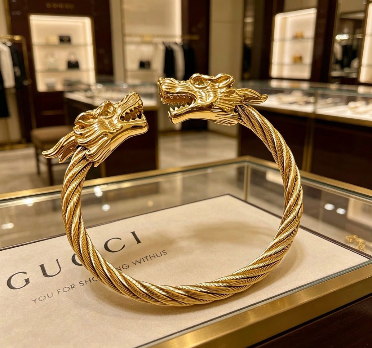 Gucci Anger Forest Distressed Vintage Silver-Tone Vintage-Inspired Bracelet – Style 12 - image 5