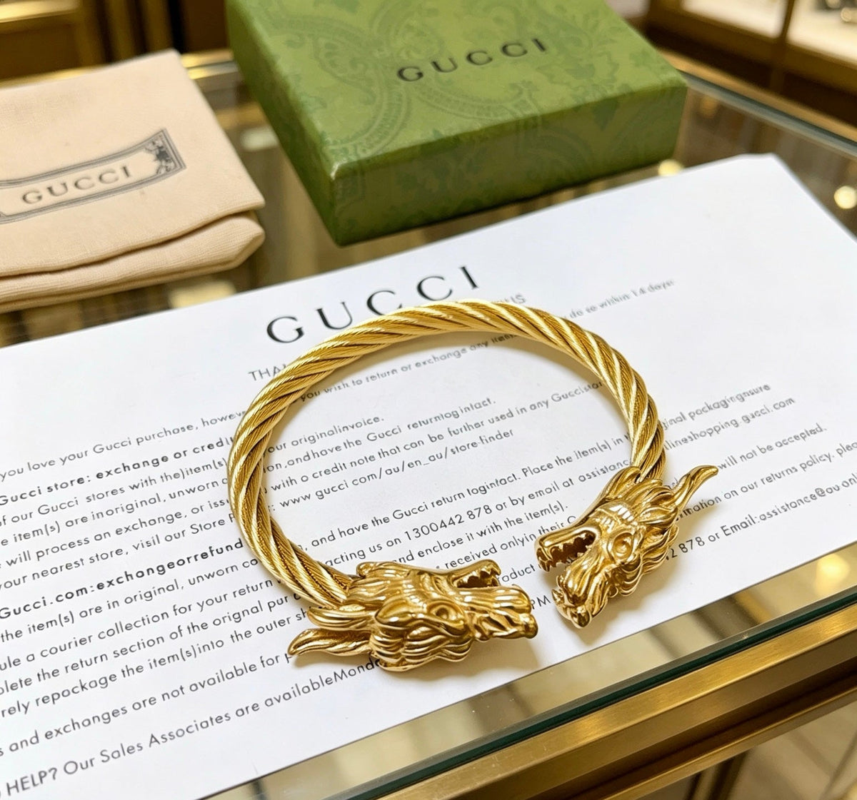 Gucci Anger Forest Distressed Vintage Silver-Tone Vintage-Inspired Bracelet – Style 12 - image 8