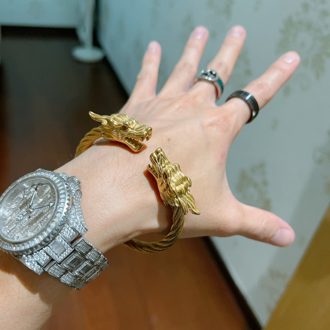 Gucci Anger Forest Distressed Vintage Silver-Tone Vintage-Inspired Bracelet – Style 12 - image 3