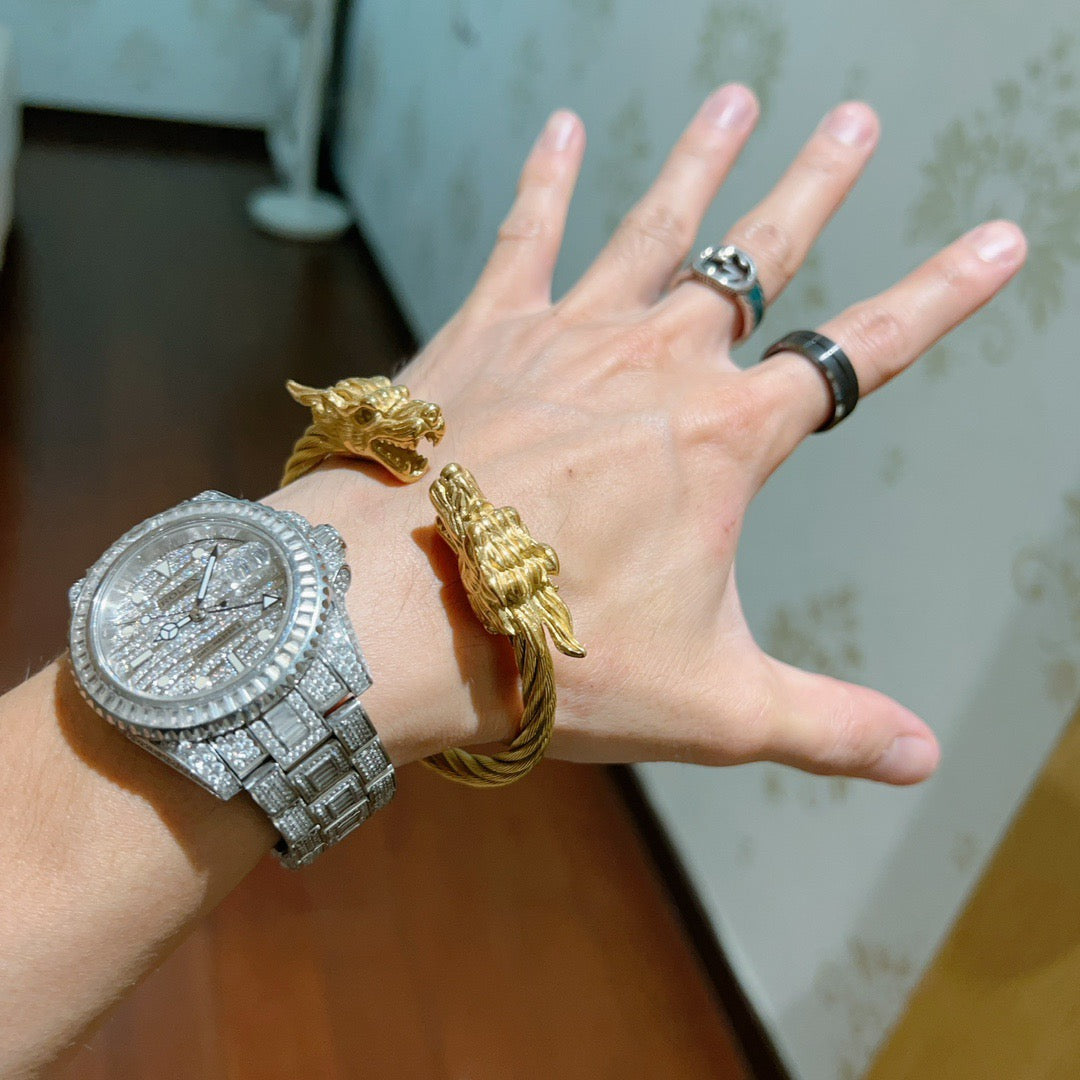 Gucci Anger Forest Distressed Vintage Silver-Tone Vintage-Inspired Bracelet – Style 12 - image 7