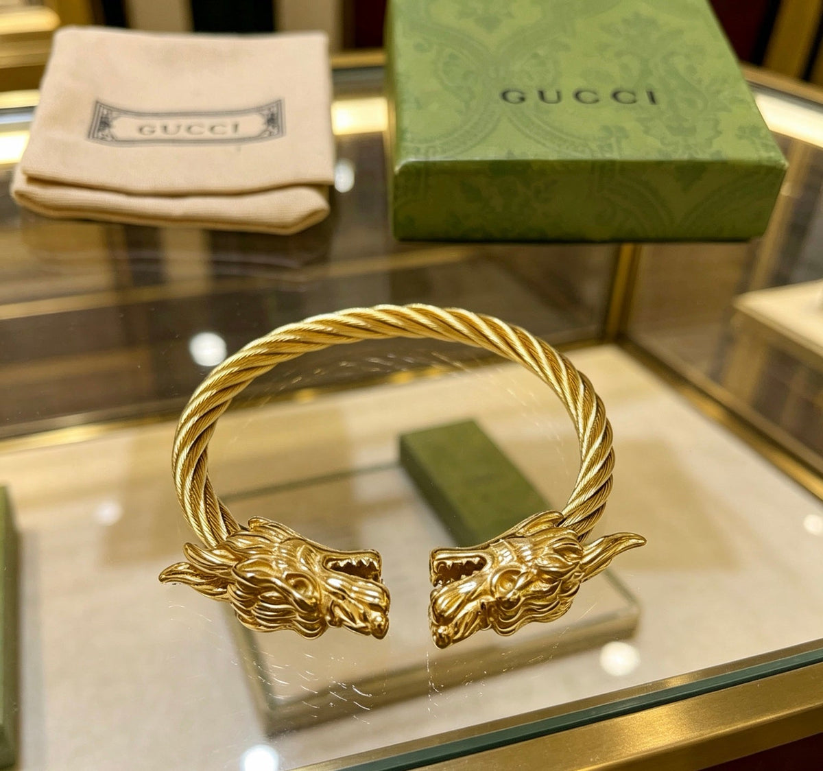 Gucci Anger Forest Distressed Vintage Silver-Tone Vintage-Inspired Bracelet – Style 12 - image 9