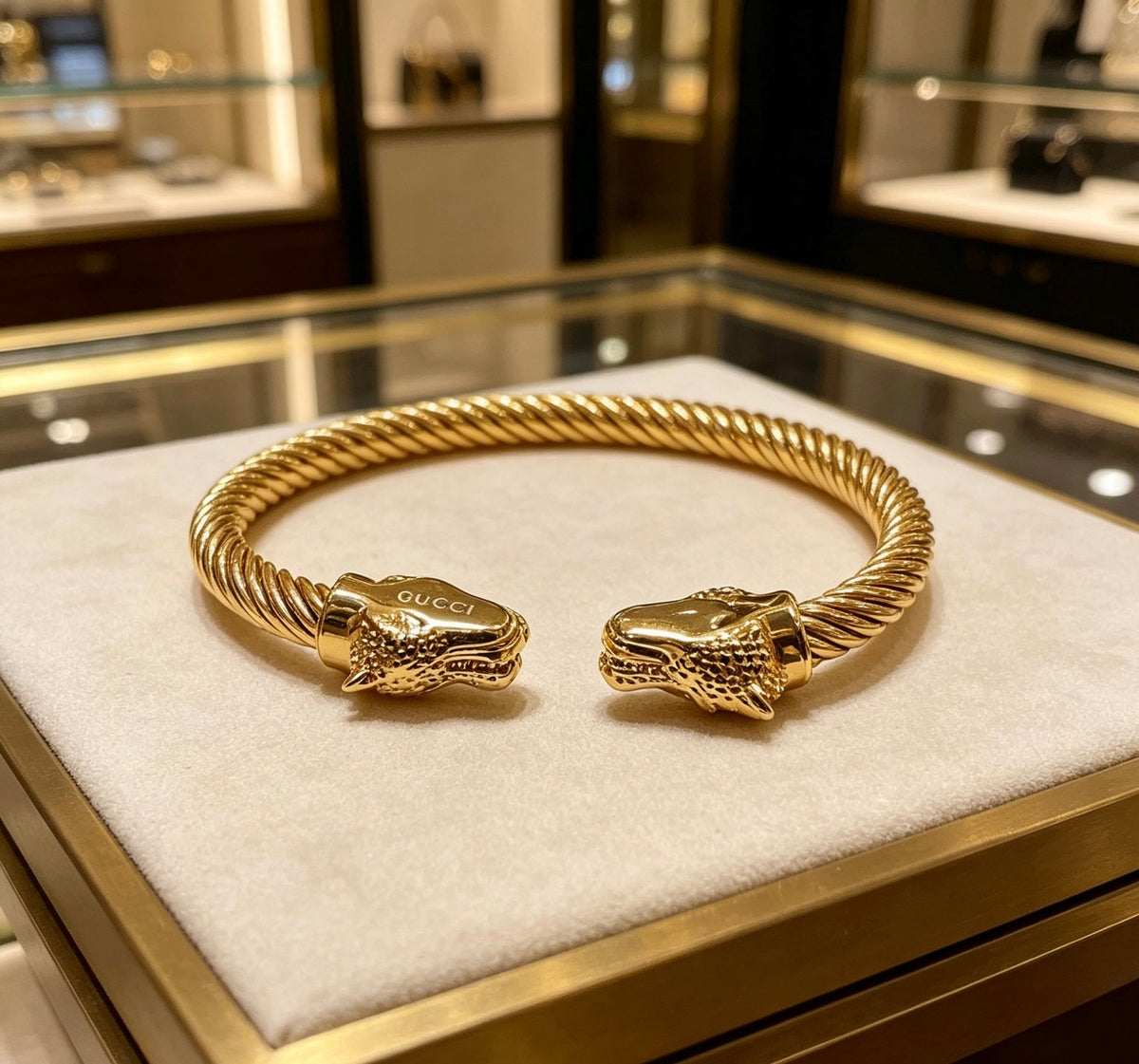 Gucci Anger Forest Distressed Vintage Silver-Tone Vintage-Inspired Bracelet – Style 11 - image 2