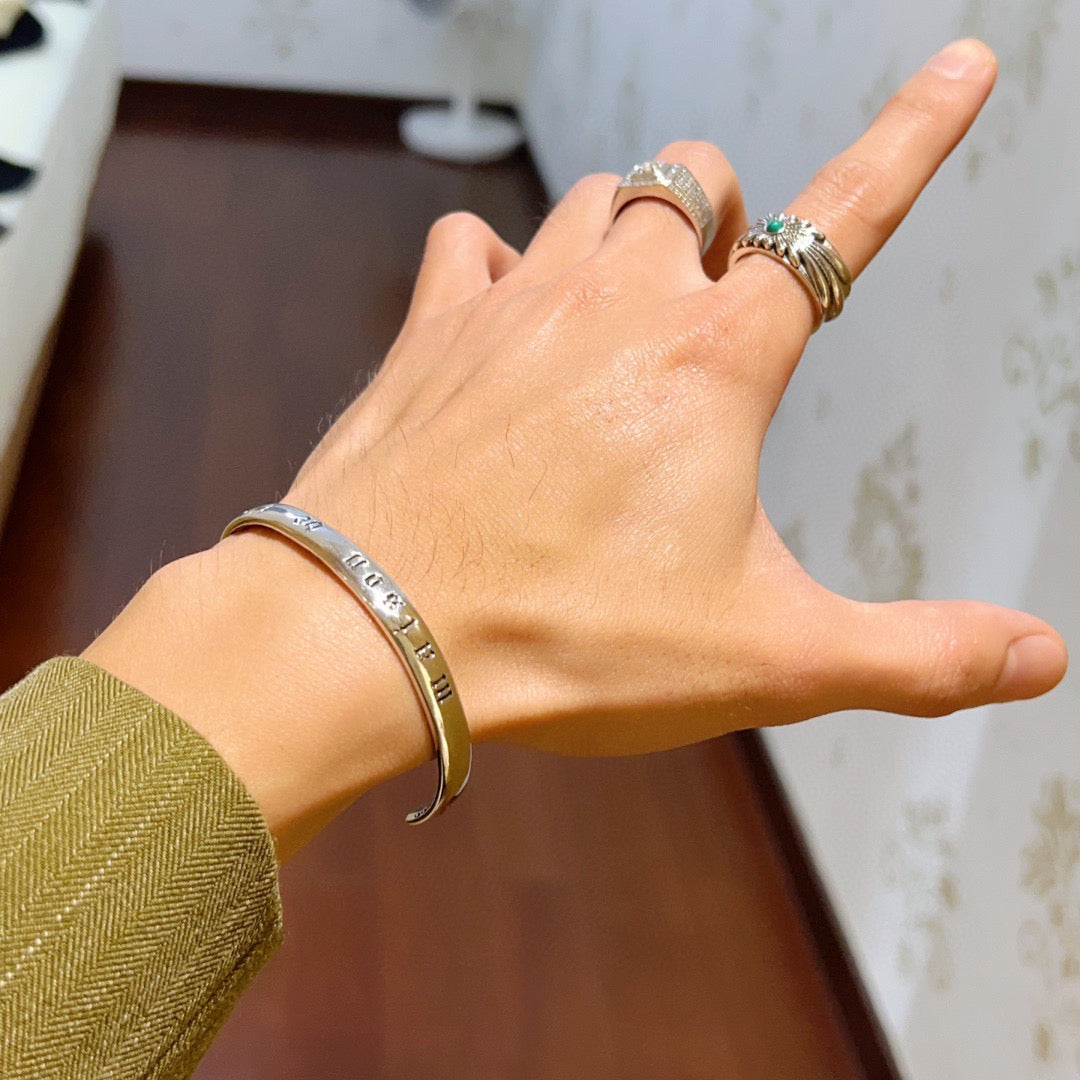 Gucci Anger Forest Distressed Vintage Silver-Tone Vintage-Inspired Bracelet – Style 04 - image 9