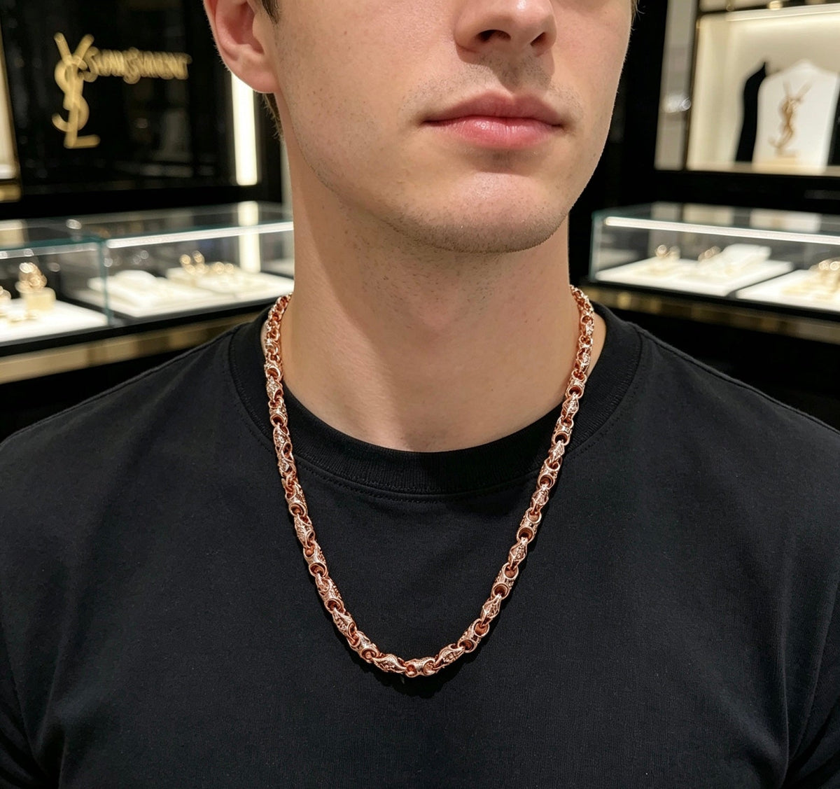 Saint Laurent YSL Logo Necklace – Style 02 - image 4