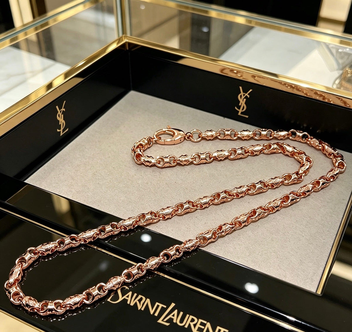 Saint Laurent YSL Logo Necklace – Style 02 - image 1