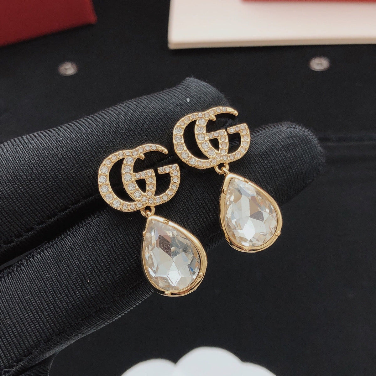 Gucci Crystal Stud Earrings – Style 07 - image 2