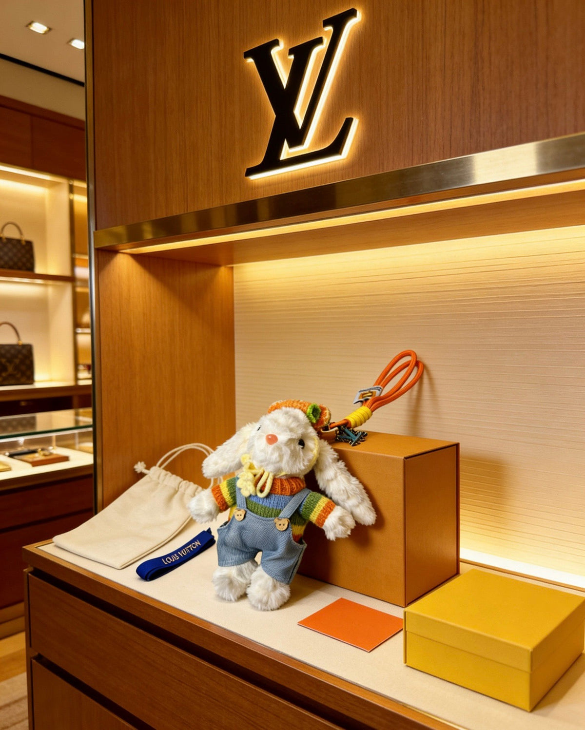 Louis Vuitton Anger Forest Bag Charm / Keychain – Style 47 - image 1