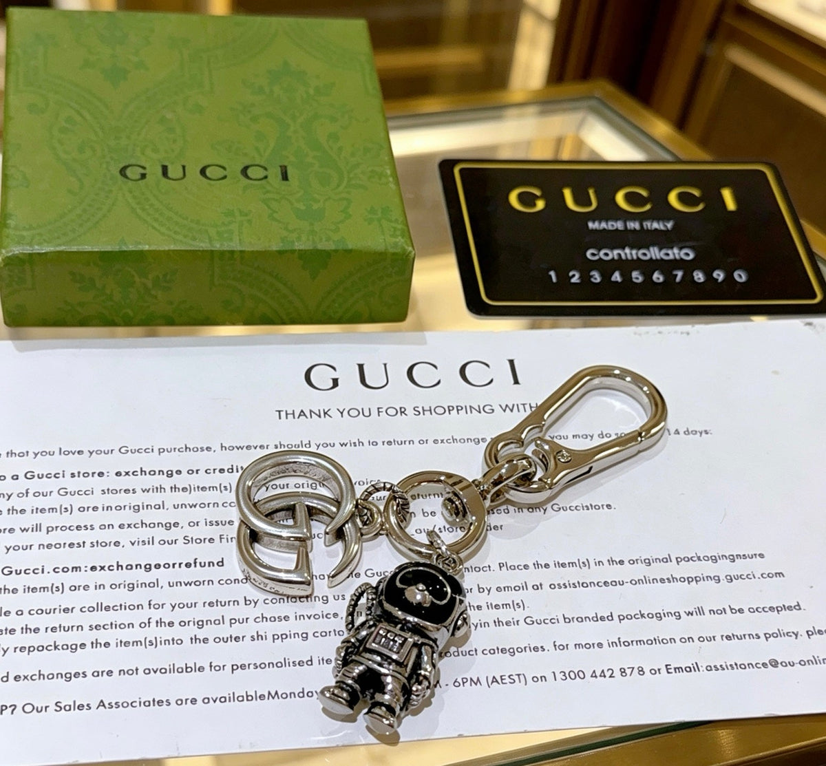 Gucci Anger Forest Distressed Keychain – Style 29 - image 2