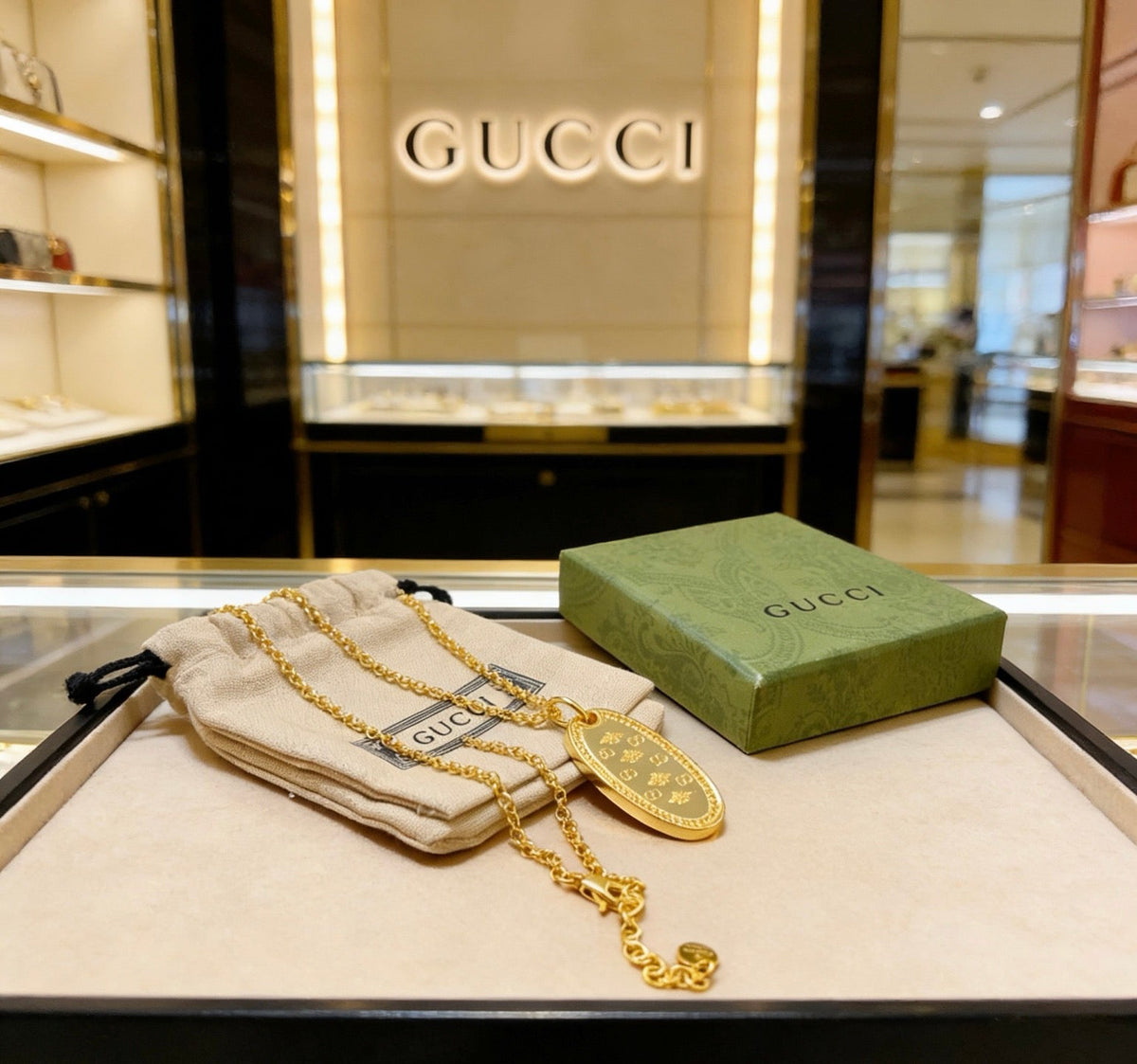 Gucci Anger Forest Chain Distressed Vintage-Inspired Pendant – Style 03 - image 5