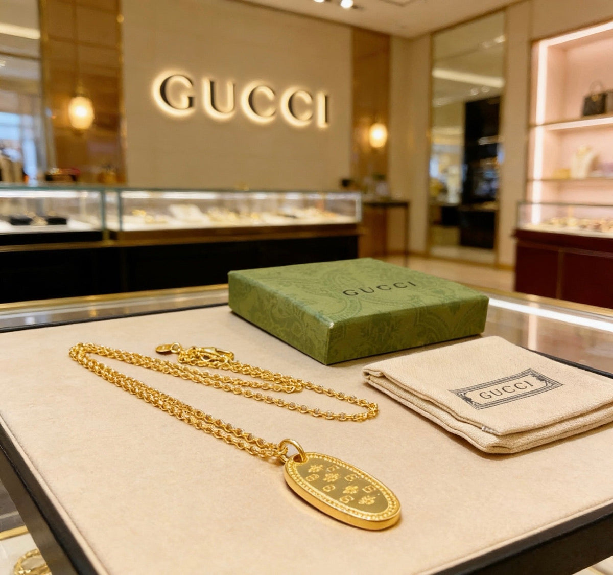 Gucci Anger Forest Chain Distressed Vintage-Inspired Pendant – Style 03 - image 2