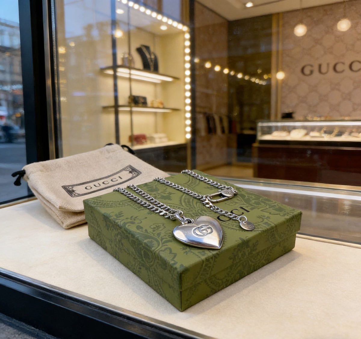 Gucci Anger Forest Chain Distressed Necklace – Style 73 - image 2