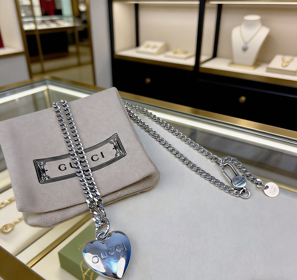 Gucci Anger Forest Chain Distressed Necklace – Style 73 - image 5