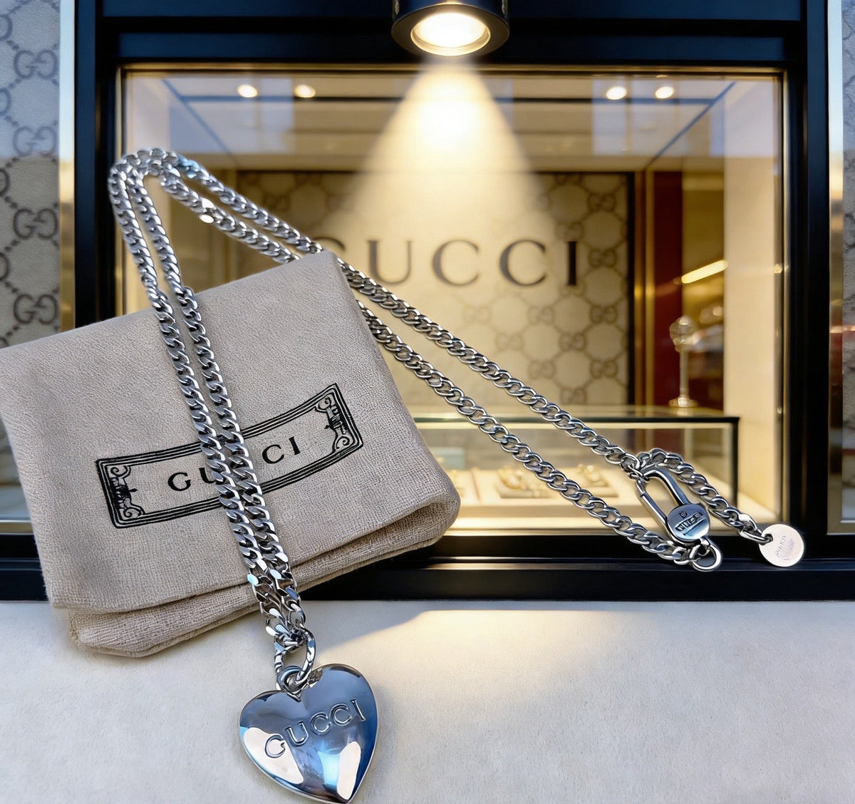 Gucci Anger Forest Chain Distressed Necklace – Style 73 - image 3