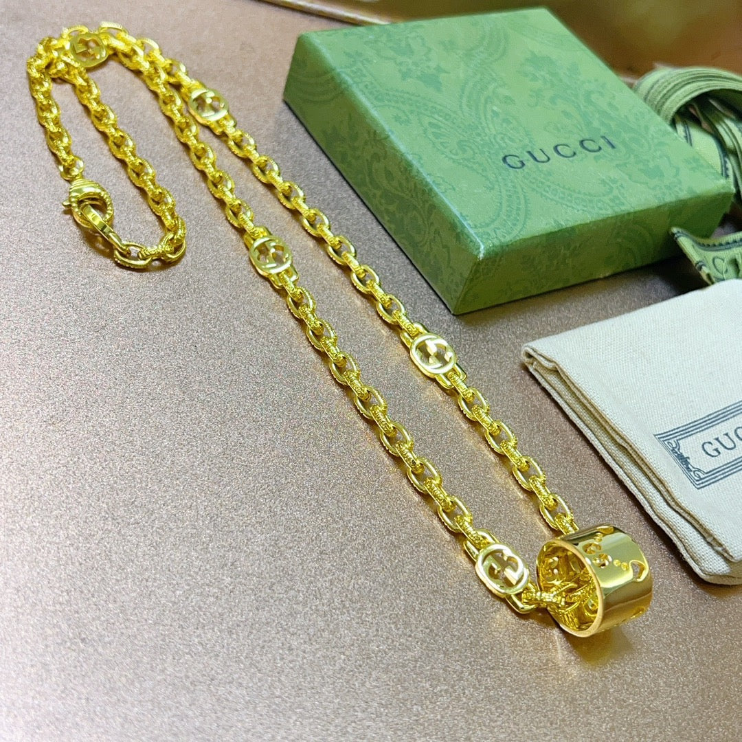 Gucci Anger Forest Chain Distressed Vintage-Inspired Necklace – Style 33 - image 4