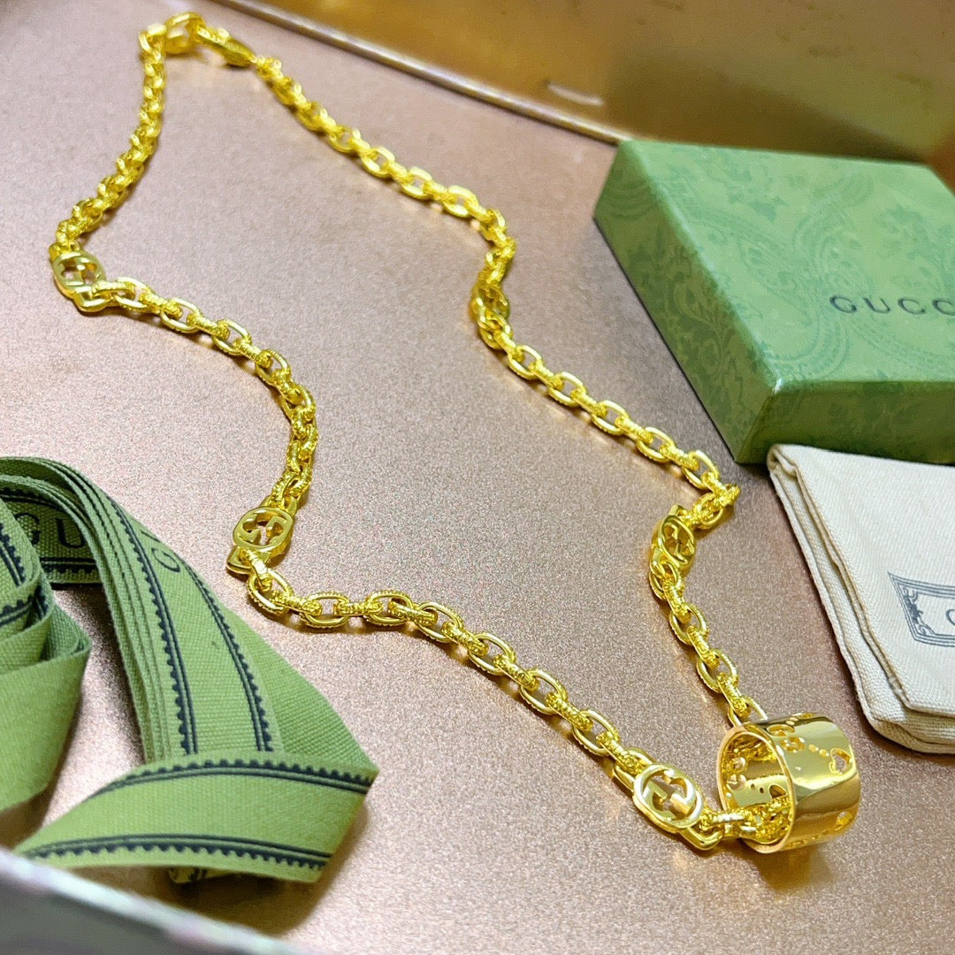 Gucci Anger Forest Chain Distressed Vintage-Inspired Necklace – Style 33 - image 2