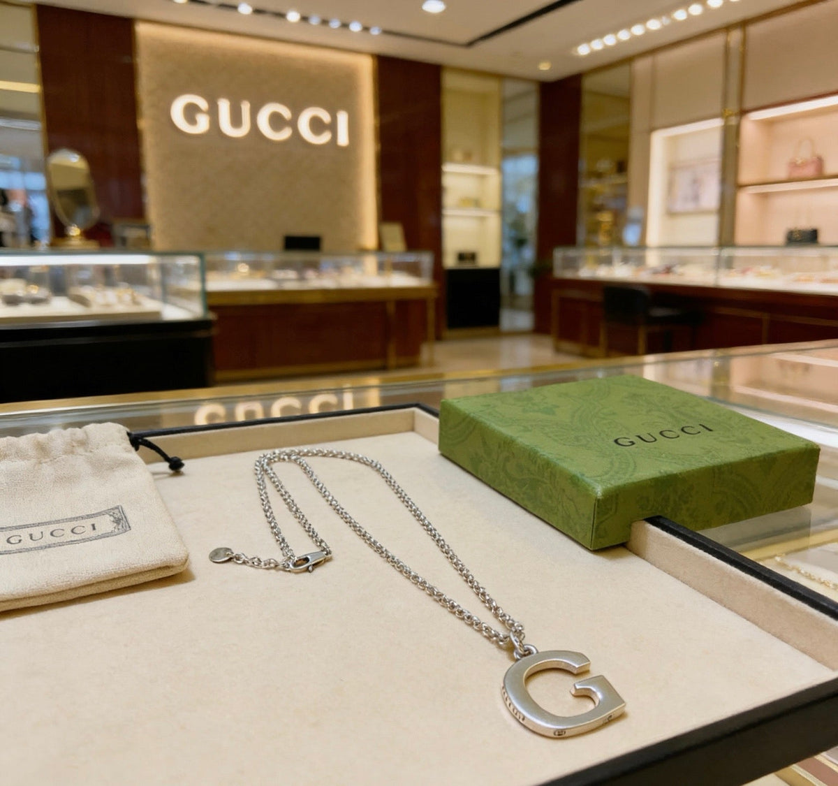 Gucci Anger Forest Chain Distressed Necklace – Style 72 - image 5